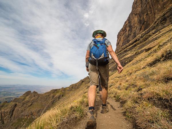South African hiking. Start